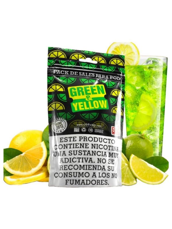 PACK GREEN YELLOW SALT 23ML - OIL4VAP