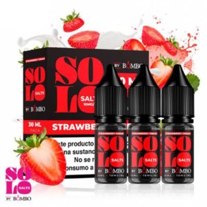 Strawberry Cream 3x10ml 10MG - Solo Salts by Bombo