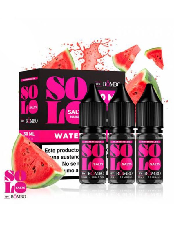 Watermelon 3x10ml 10MG - Solo Salts by Bombo