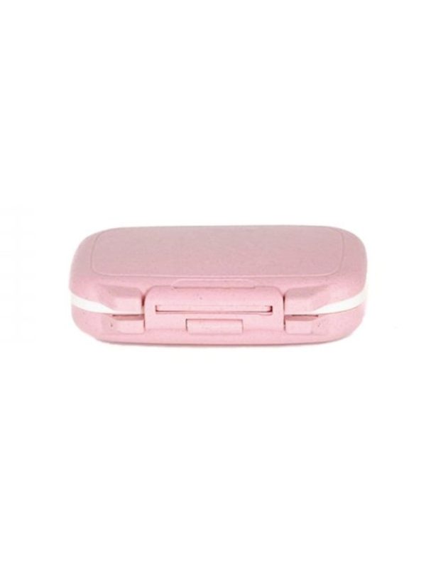 ESTUCHE RIJIDO CON COMPARTIMENTOS MACARON PINK