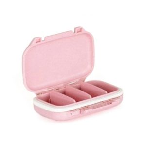 ESTUCHE RIJIDO CON COMPARTIMENTOS MACARON PINK