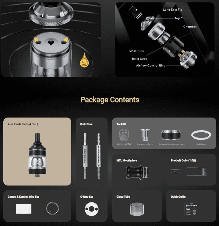 ares finale innokin atomizadores rta