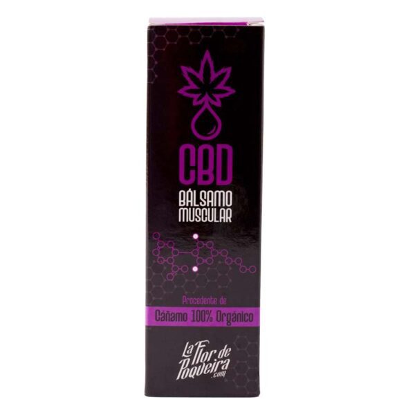 BALSAMO MUSCULAR CBD 100ml - LA FLOR DE POQUEIRA 2 BALSAMO MUSCULAR CBD 100ml LA FLOR DE POQUEIRA CAJA