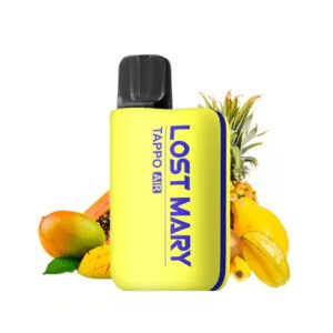 CARTUCHO X2 TAPPO AIR PINEAPPLE PASSION ICE 20mg LOST MARY 3 KIT TAPPO AIR FRUITS TROPICAUX 20mg – LOST MARY