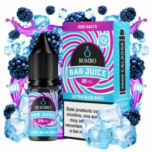 ULTRA BLUE RAZZ ICE 10ml - BAR JUICE BY BOMBO