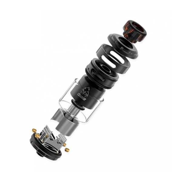 BLAZE RTA 26mm SILVER BLACK - THC X MIKE VAPES 5 BLAZE RTA 26mm SILVER BLACK THC X MIKE VAPES despiece