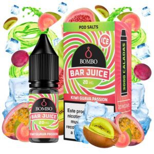 KIWI GUAVA PASSION ICE 10ml 20MG - BAR JUICE BY BOMBO