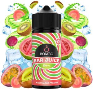 AROMA KIWI PASSION GUAVA 24ml(LONGFILL) - BAR JUICE BY BOMBO