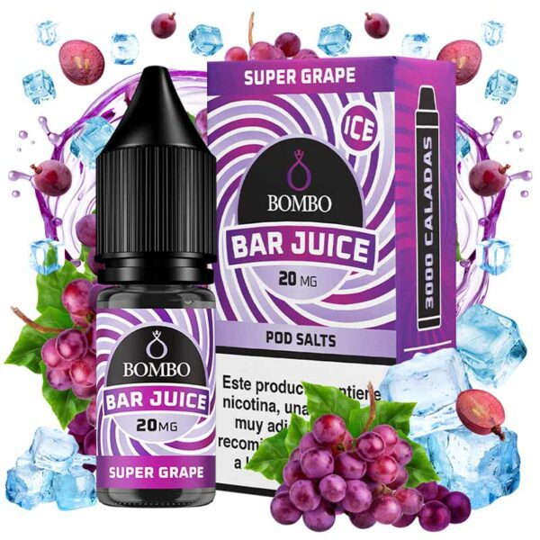 SUPER GRAPE ICE 10ml - BAR JUICE BY BOMBO 1 SUPER GRAPE ICE 10ml – BAR JUICE BY BOMBO