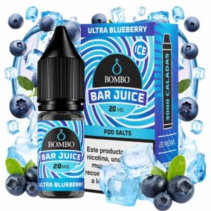 ULTRA BLUEBERRY ICE 10ml 20mg – BAR JUICE BY BOMBO
