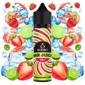 AROMA STRAWBERRY LIME ICE 12ml (LONGFILL) - BOMBO BAR JUICE