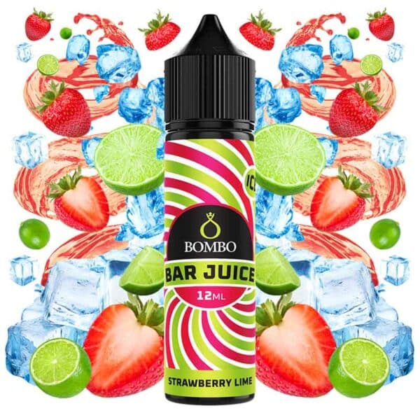 AROMA STRAWBERRY LIME ICE 12ml (LONGFILL) - BOMBO BAR JUICE