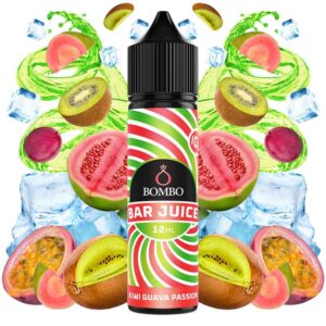 AROMA KIWI PASSION GUAVA ICE 12ml LONGFILL BAR JUICE BY BOMBO