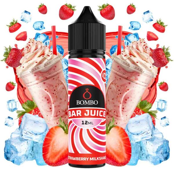 AROMA STRAWBERRY MILK ICE 12ml (LONGFILL) – BOMBO BAR JUICE