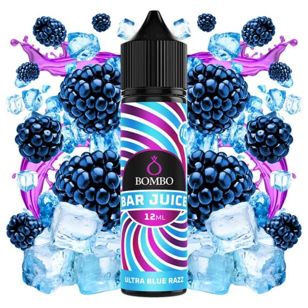AROMA ULTRA BLUE RAZZ ICE 12ml LONGFILL BAR JUICE BY BOMBO