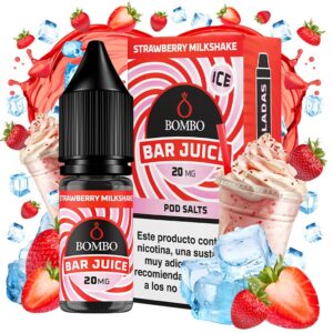 STRAWBERRY MILKSHAKE ICE 10ml – BOMBO BAR JUICE