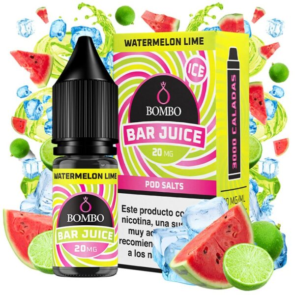 WATERMELON LIME ICE 10ml 20mg – BOMBO BAR JUICE