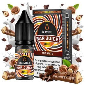 CHOCOLATE MILK HAZELNUT 10ml 20mg BAR JUICE BY BOMBO