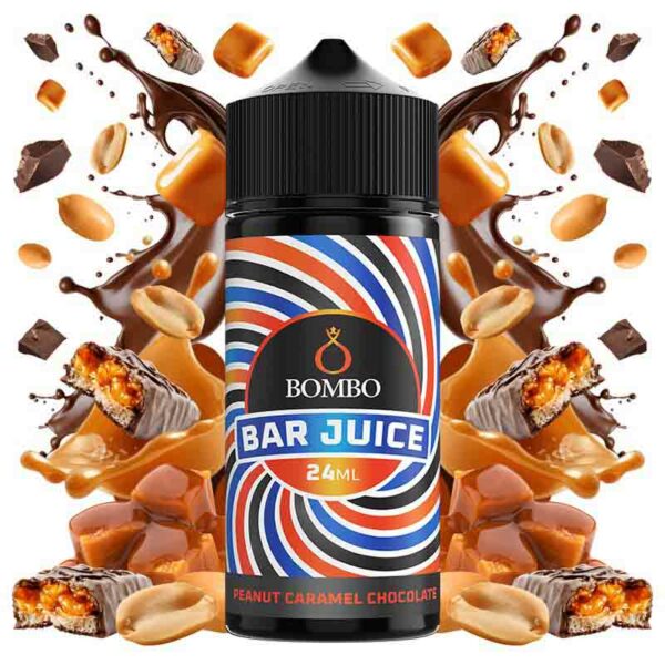 AROMA PEANUT CHOCOLATE CARAMEL 24ml LONGFILL BAR JUICE BOMBO