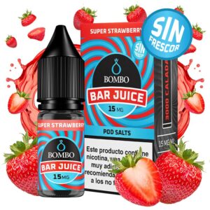 SUPER STRAWBERRY SIN FRESCOR 10ml BAR JUICE BOMBO