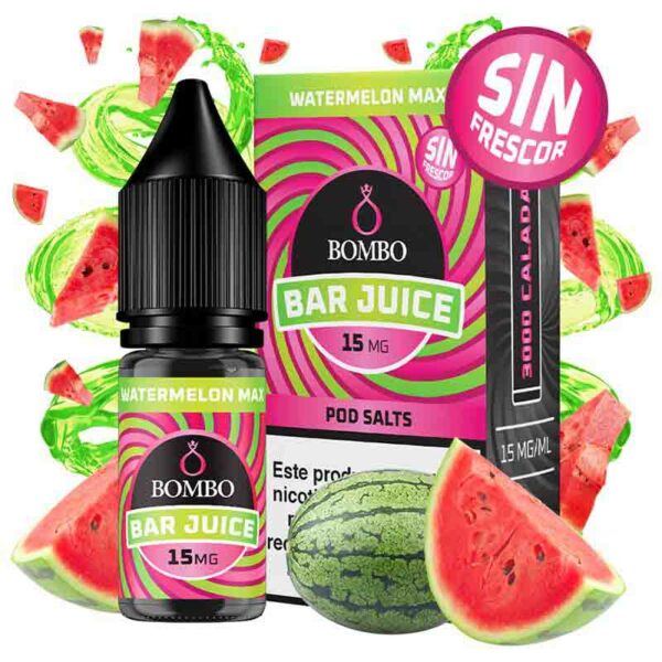 WATERMELON MAX SIN FRESCOR 10ml 15mg BAR JUICE BOMBO