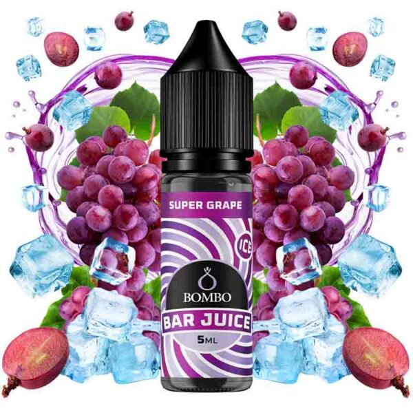 AROMA SUPER GRAPE ICE 5ml LONGFILL BAR JUICE BOMBO
