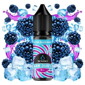 AROMA ULTRA BLUE RAZZ ICE 5ml LONGFILL BAR JUICE BOMBO