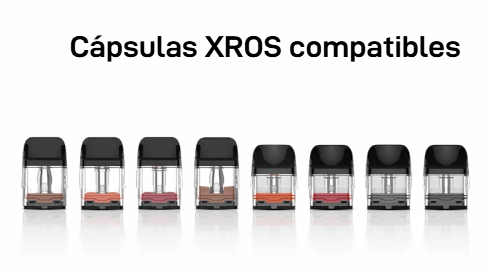 XROS 5 MINI 1500mAh VAPORESSO 14 Capsulas cartuchos Xros