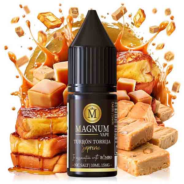 TURRON TORRIJA SUPREME 10ML SALT MAGNUM VAPE 1 TURRON TORRIJA SUPREME 10ML SALT MAGNUM VAPE