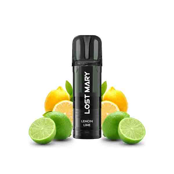 CARTUCHO TAPPO PRO LEMON LIME 20mg LOST MARY 1 CARTUCHO TAPPO PRO LEMON LIME 20mg LOST MARY