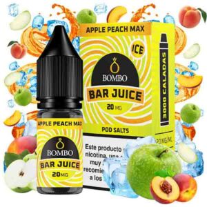 APPLE PEACH MAX 10ml 20mg BAR JUICE BY BOMBO