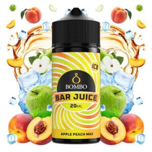 ARO APPLE PEACH ICE 20ml LONGFILL 120ml - BAR JUICE BY BOMBO