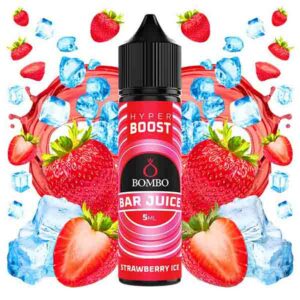 ARO STRAWBERRY ICE 5ml LONGFILL 60ml BOMBO BAR HYPER BOOST