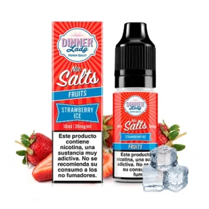 STRAWBERRY 10ml 20mg BAR SALT DINNER LADY